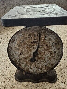 Vintage Rustic Black Antique Scale